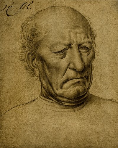 Senile Male Portrait by Leonardo da Vinci